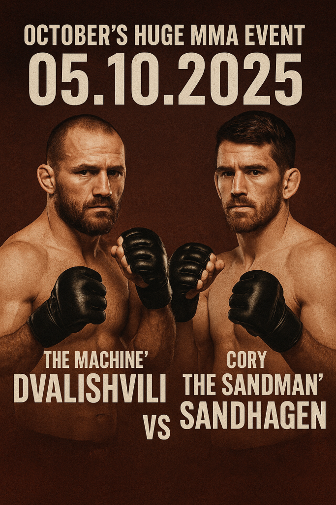«The Machine» Dvalishvili og utfordrer Cory «The Sandman» Sandhagen 05.10.2025