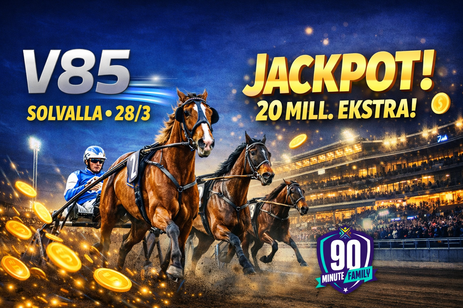 V85 Solvalla 28/3 jackpot