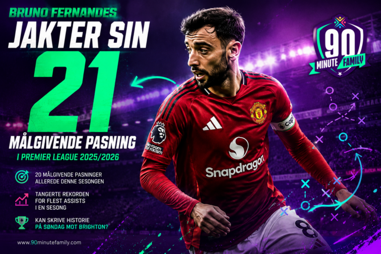 Kan Bruno Fernandes skrive Premier League historie med målgivende nummer 21?